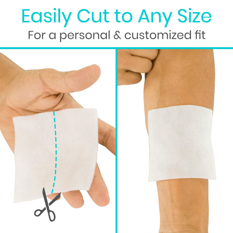 ViveCare Calcium Alginate Wound Dressing 4" x 4" (10 Pack)- Individually Wrapped, Sterile Gauze Pads - Absorbent Sterile Patches for Ulcer, Bed Sore, G Tube, & Diabetic Foot - Non-Stick Burn Treatment 4" x 4"