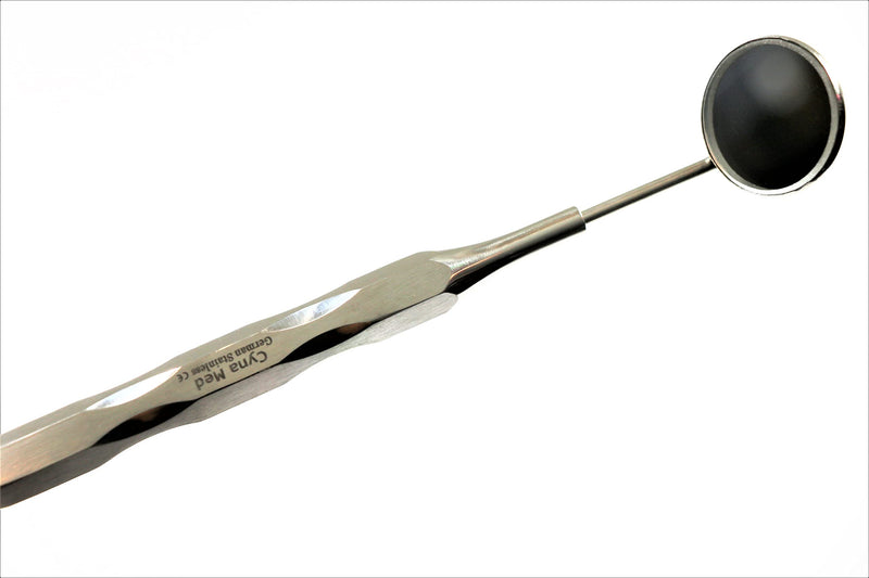 Cynamed Premium German -New Design Hollow Dental Mirror Handle with Replaceable Dental Mouth Mirror #5 Teeth Inspection Cleaning Examination Tool (1 Each) 1 EACH