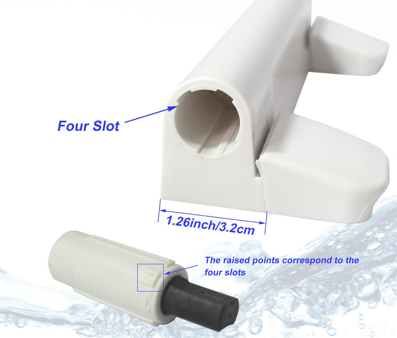Toilet Seat Hinge Kit Fit for Kohler, Elongated Toilet Seat Hinges Replacement and Bumper Service Kit Compatible with Kohler 1150464-0