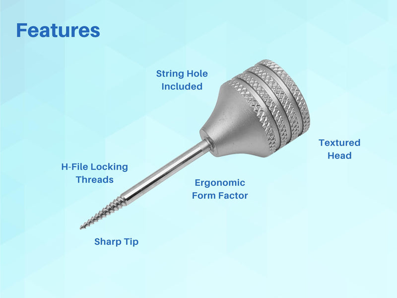 ARTMAN INSTRUMENTS Root Extraction Screw for Back Teeth – Dental Extraction Tool for Molar and Premolar Root Removal, Stainless Steel Surgical Instrument