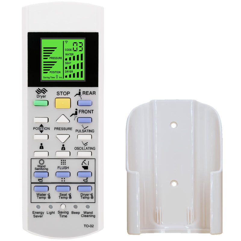Replacement Remote Control for TOTO Washlet Bidet Toilet Seat 700H SN992M MS992CUMFG 992WA 992M SN8732M MS8732CUMFG MS902CUMFG MS903CUMFX MS989CUMFG MS8732CUMFG MS8551CUMFG