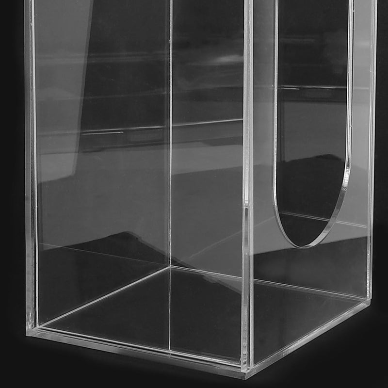 Wall Mount Glove Dispenser Mask Holder Storage Box Acrylic Wall-Mounted Organizer for Labs Hospitals Offices Food Service 9.44 X 3.93 X 3.74 in