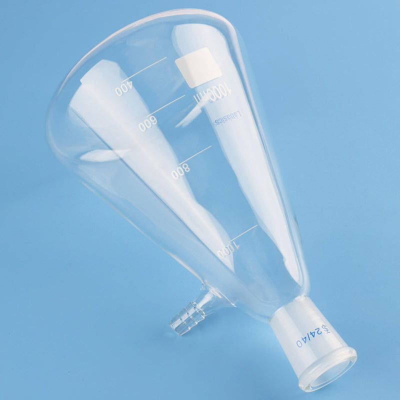 Labasics 1000 ml Filtering Flask with 24/40 Standard Taper Joint, High Borosilicate Glass Filter Flask, Bolt Neck with Tubulation, 9 mm Hose Interface