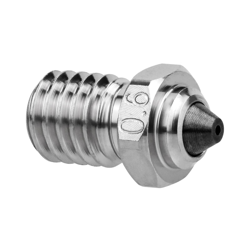 SeulQir Dual-Metal Tungsten Carbide Tip E3D V6 Nozzle, 0.6mm 3D Printer nozzles for Prusa i3 MK3S/Mini,Anycubic i3 Mega/Kobra/Kobra Neo 3D Printer and More (0.6mm E3D V6)
