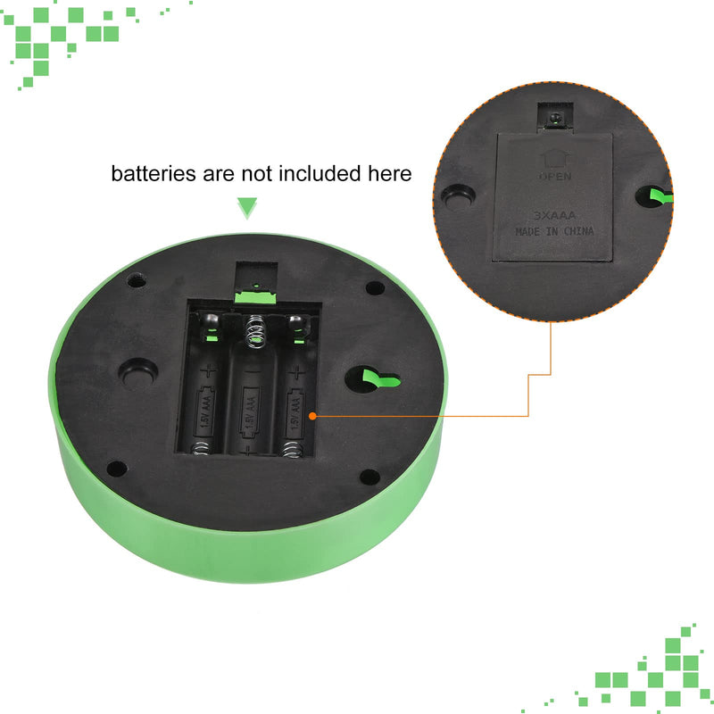 MECCANIXITY Touch Tap Light LED Push Night Light AAA Battery Powered 3.8inch for Closet Cabinet Stair Camping Green Pack of 3