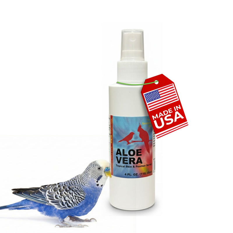 Morning Bird Aloe Vera Spray 4 Fl Oz – Natural Topical Spray for All Birds – Soothes Dry Skin & Supports Healthy Skin – Easy-to-Use Spray Bottle for Gentle Hydration & Skin Relief 4 Fluid Ounces