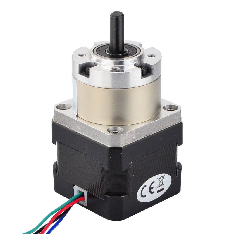 STEPPERONLINE 5:1 Planetary Gearbox Nema 17 Stepper Motor 0.4A for DIY CNC Robot 3D Printer