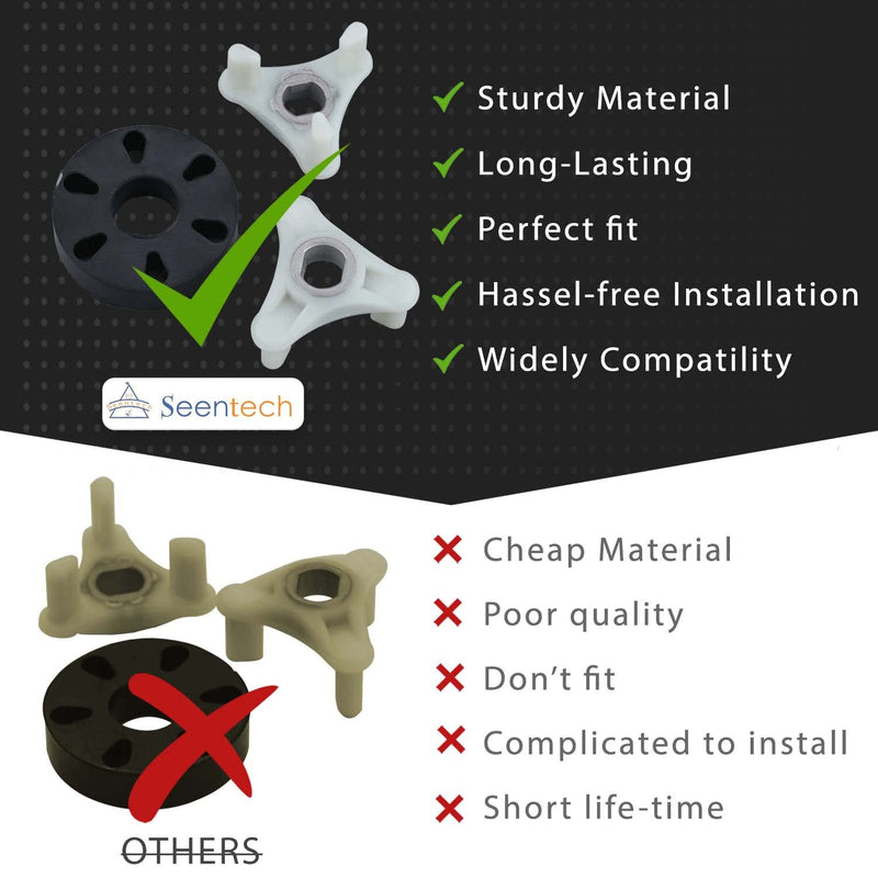 Heavy Duty 285753A METAL Core Motor Coupling Kit by Seentech for Whirlpool & Kenmore Washers - Replaces Part Numbers: AP3963893,PS1485646,1195967,285753AVP,21003,280152,285140,285743 - NewNest Australia