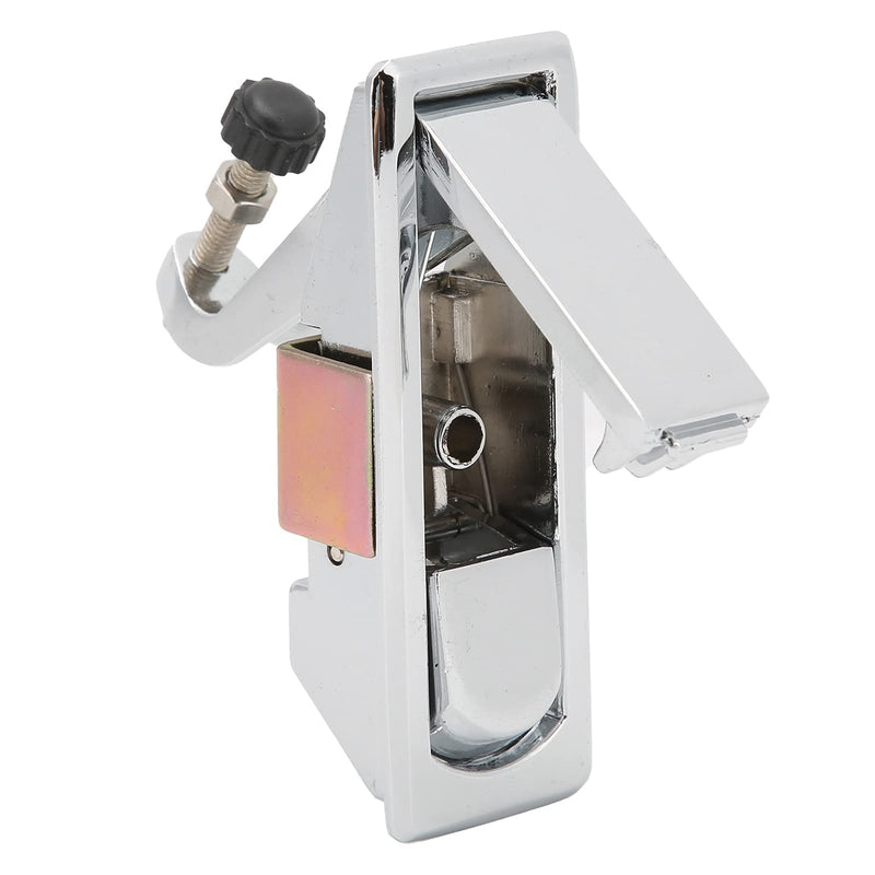 Compression Latches, Zinc Alloy Flush Lever Latch, NonLocking Toolbox Cabinet Suitcase Lock, Adjustable Lever with Locking Trigger Lock for Marine Boat Ship Trailer(Silver)