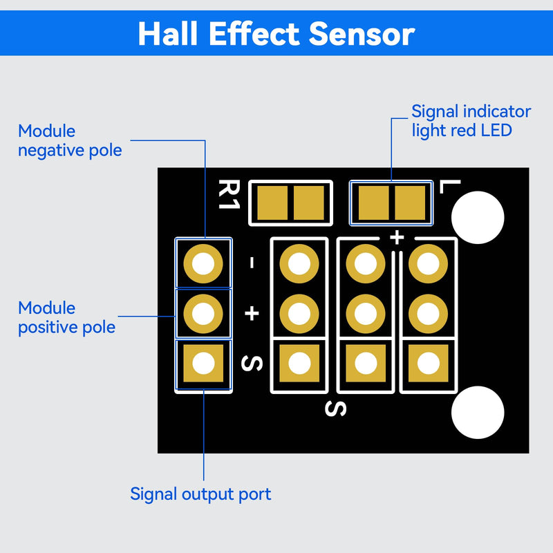 KY-003 Hall Effect Sensor Module A3144E Hall Effect Magnetic Sensor DC 3.3V-5V Pressure Sensors 6pcs for Arduino 6pcs hall effect sensor hall effect hall sensor contact sensor