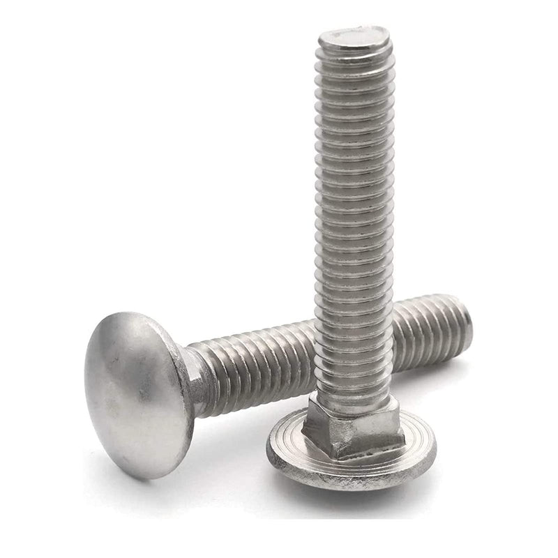 20 Sets Long Square-Neck Carriage Bolts Set,Carriage Bolts Set w/Nuts & Flat Washers,Zinc-Plated,Carbon Steel Grade 4.8,Plain Finish,Fully Threaded(M8-1.25X40mm) M8-1.25X40mm（20 Sets）