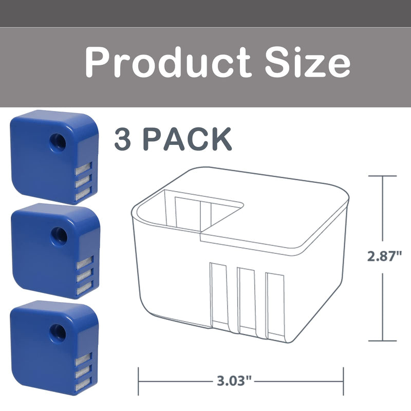 PDC51V1 Demineralization Cartridge Compatible with Vick Humidifier Model V4600, V5100, VUL575, and Sunbeam696, Works to Collect White Dust, Pack of 3, Blue 1