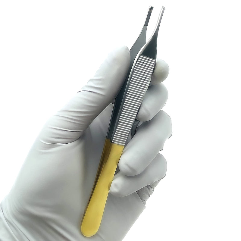 SURGICAL ONLINE Adson Tissue Forceps 6 Inch 1 X 2 Tungsten Carbide Rat Tooth Configuration Surgical Dental
