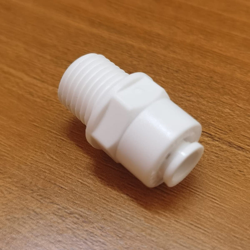 Malida Male Push To Connect Tube Fitting,water purifiers Quick Connector Drinks Dispense and water filtration system fittings (1/4 NPT Male x 1/4 OD Tube)