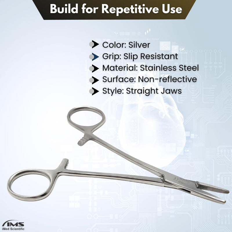 Webster Needle Holder Suture Driver with Smooth Jaws 5" Forceps Made of Premium Grade Stainless Steel Comes in Locking Handle