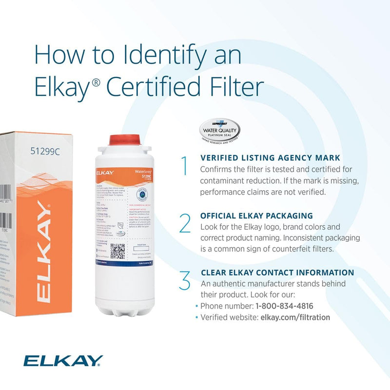 Elkay Genuine WaterSentry 51299C Replacement Filter 1-Pack