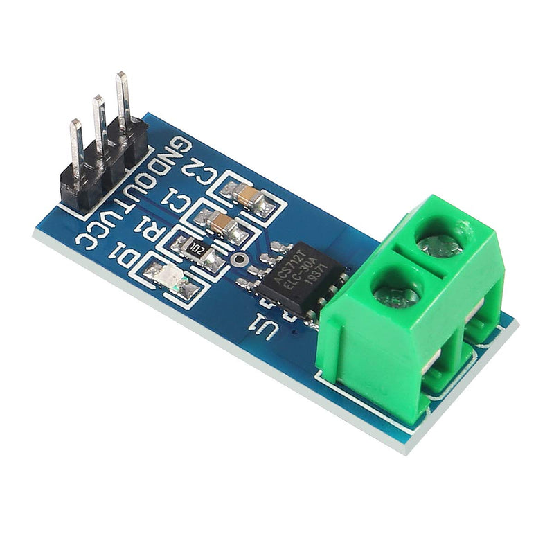 5pcs ACS712 30A Range Current Sensor Module Detector ACS712ELC 5A 20A 30A Amps Amperage (5A)