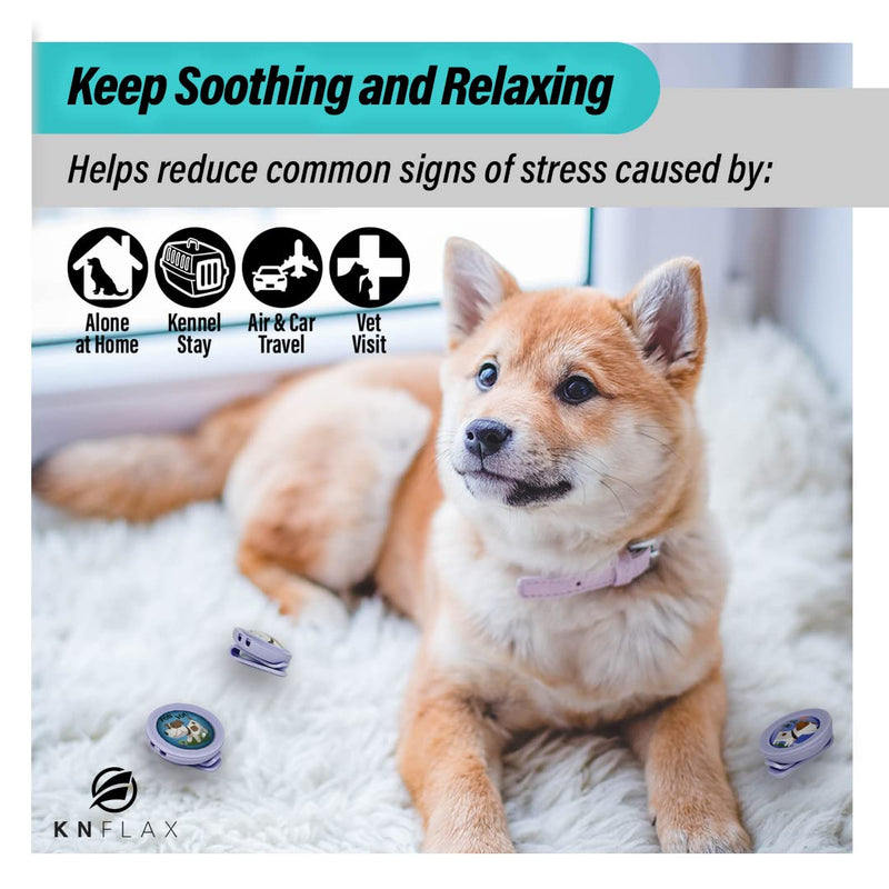KN FLAX Aegis Calming Clip for Dogs, Anxiety Relief Pheromone Diffuser [Made in Korea], Lasts 60 Days, Reducing Stress During Loud Noises and Separation for All Small, Medium and Large Dog (with U) With You - PawsPlanet Australia