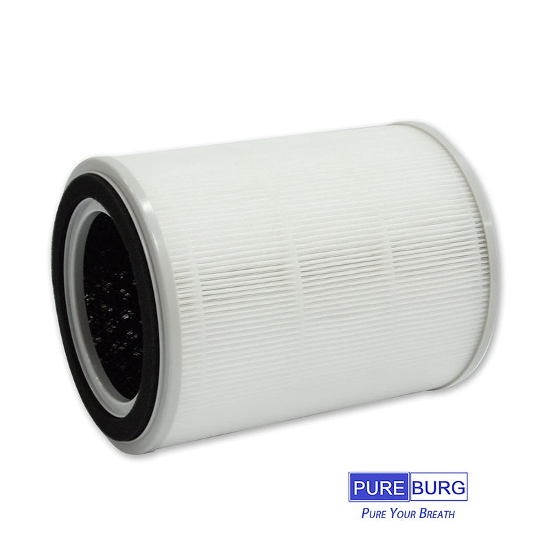 PUREBURG TPAP001 Replacement Filter Compatible with TOPPIN Comfy Air C2 Air Purifier,2-Pack H13 True HEPA Activated Carbon 2-in-1. Does not Fit Comfy Air Bridge series.