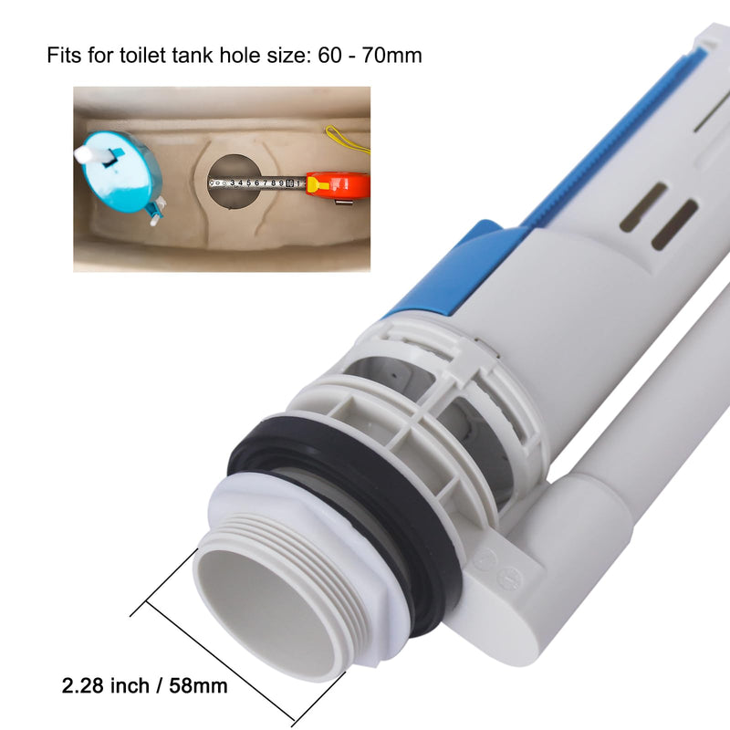 2-inch Toilet Flush Valve and Dual Top Button Kit Compatible with Kohler Persuade Curv Toilets Two-piece Model K-6355-0, Replacement part 1269696 Dual-Flush Valve