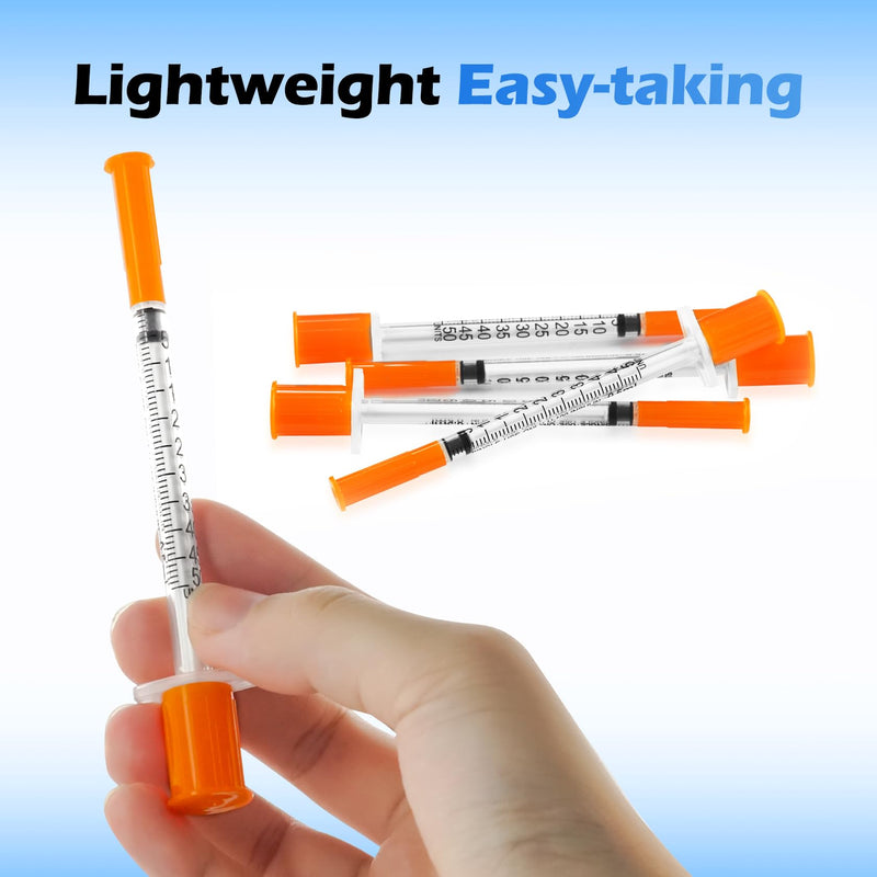 0.5 ml 30 Gauge Syringes 0.5cc 5/16 Inch 8mm Lab Disposable Supplies for Refilling or Dispensing, Pack of 20 1/2cc 30G 5/16" 8mm