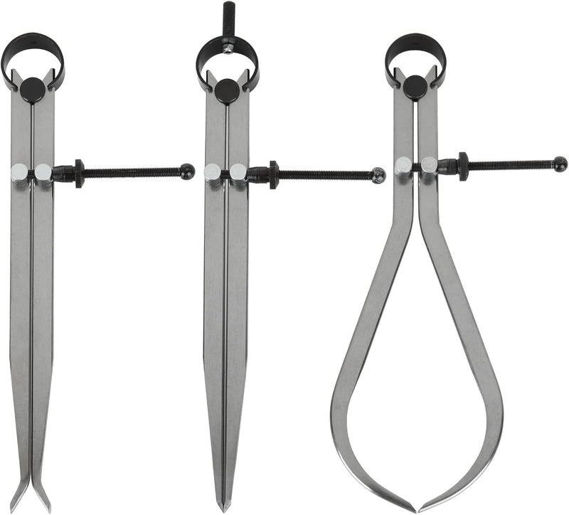 8" Inch Spring Caliper Set of 3 Pieces 200mm - Inside Outside & Divider Set - Measuring Tool, Workshop, Tool Room
