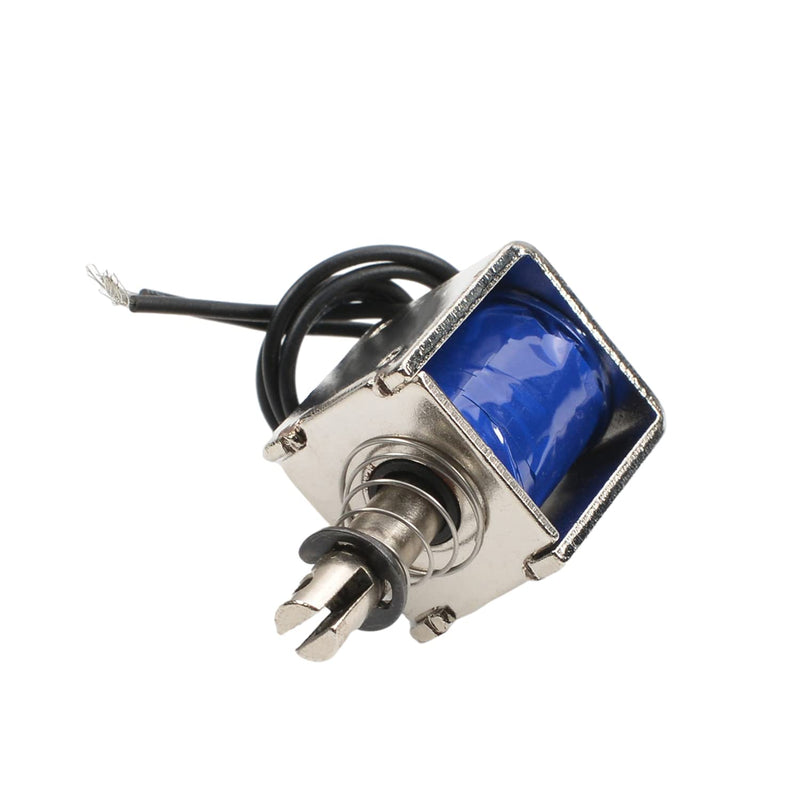 Fielect DC 12V 2A 20N 10mm Stroke Push Pull Type Solenoid Electromagnet, Open Frame Solenoid Electromagnet Linear Motion, JF-0826-12V Model: JF-0826B-12V