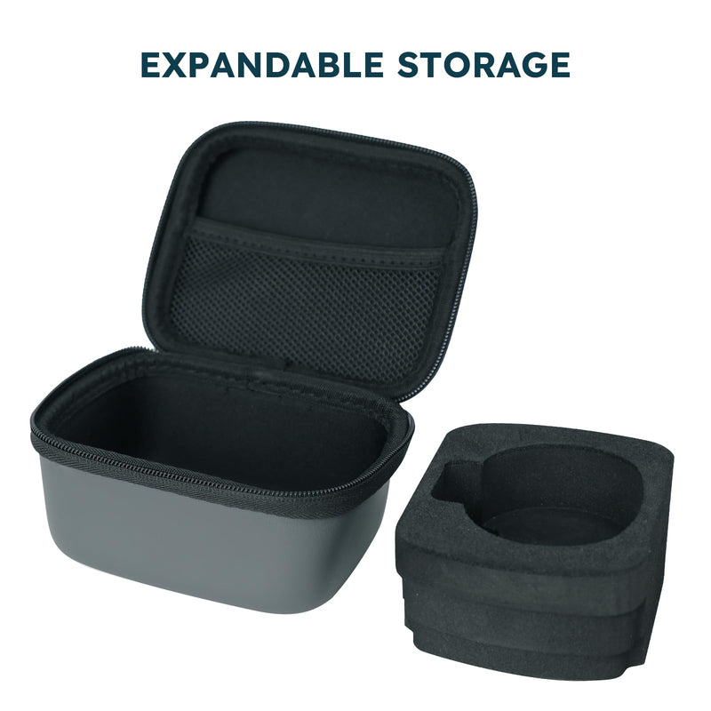 Vibeat Wearable Pulse Oximeter Case, Oxygen Monitor Storage Case, Portable Protective Bag OxyU SleepU Visualoxy CheckmeO2 Max, Case Only, Gray