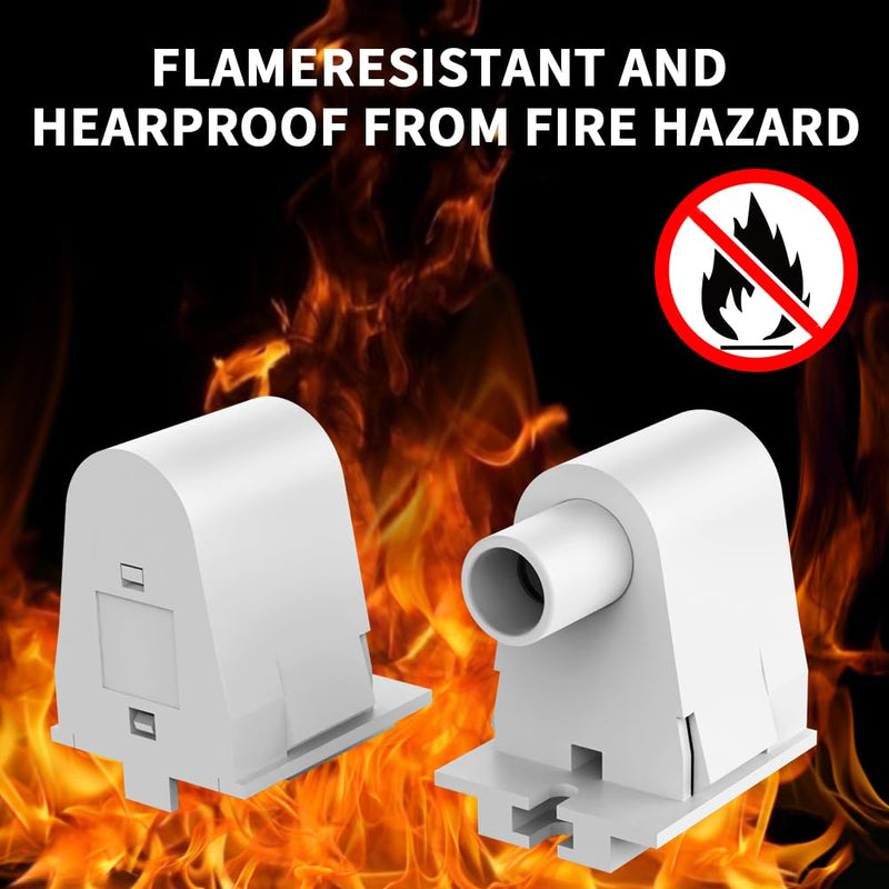 (12-Pairs) JESLED Single Pin FA8 Tombstone - Non-Shunted T8/T10/T12 LED Socket Lampholder Base Holder for 8FT Fluorescent Tube Light, Retrofiting Bulbs Fixtures, Flameresistant Plunger, UL Listed 12-Pairs