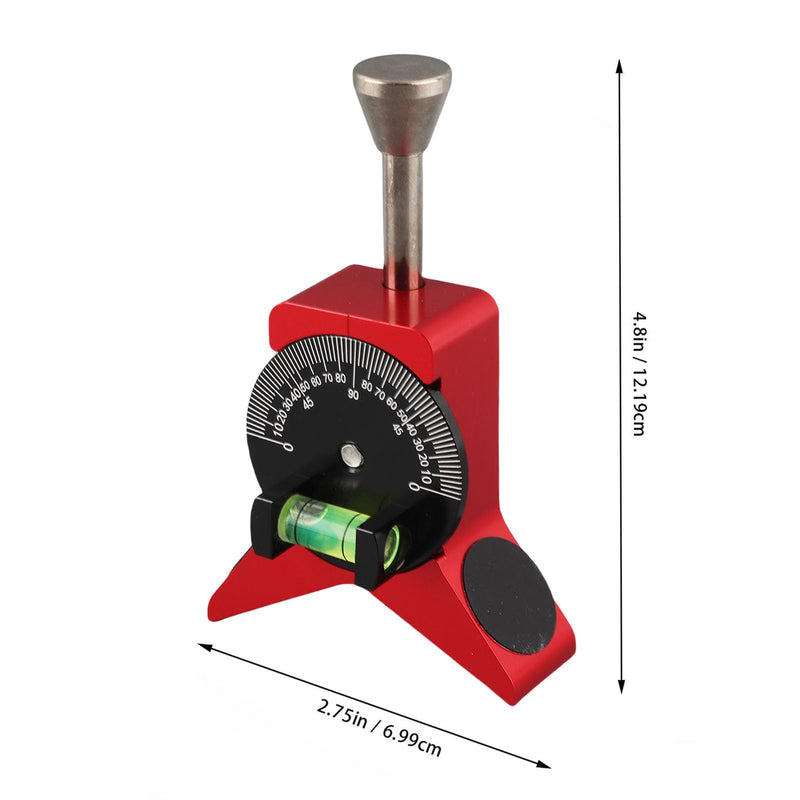 Tyenaza Pipe Center Finder, Y-Shape Pipefitter Gauge with Dial Bubble Protractor, Pipe Marking Tool for 1-1/2" to 6" Pipes