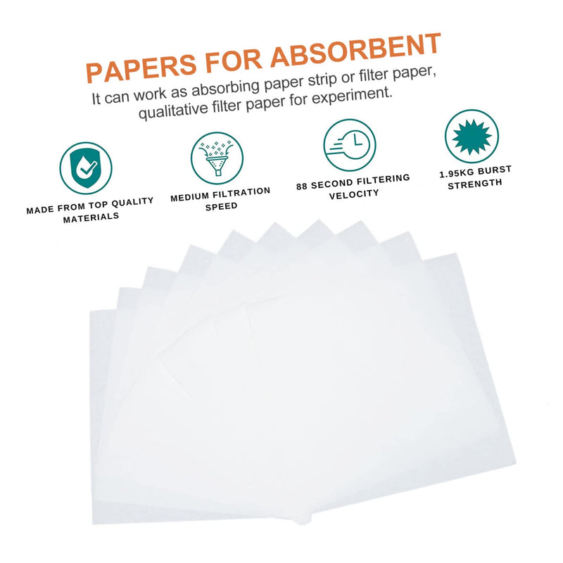 Mobestech 30 Sheets Laboratory Filter Paper Effluent Filter Lab Chroma ...
