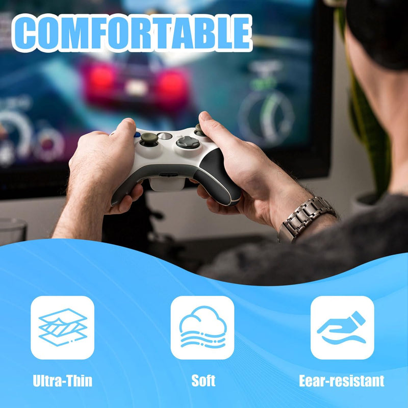 Rubber Grip Tape, Ultra-Thin Strong Adhesive Anti-Slip Waterproof Heat Resistant Wear-Resistant Cushion Pad, Making Handles or Contact Surfaces Safer, with Grip and Comfort (Black, 1In x 10Ft) Black