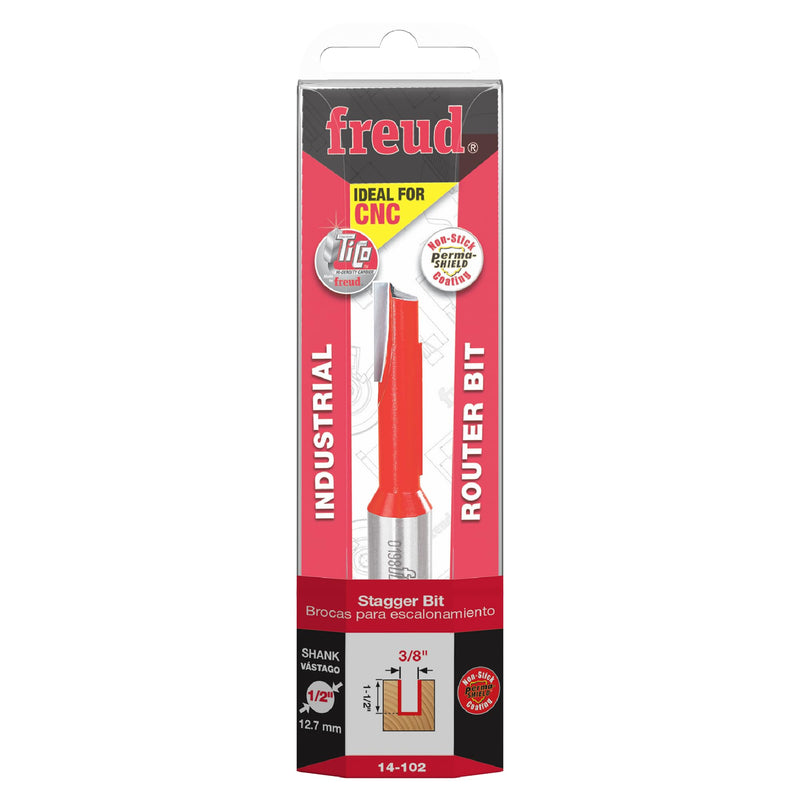 Freud 14-102: 3/8" (Dia.) Stagger Bit with 1/2" Shank