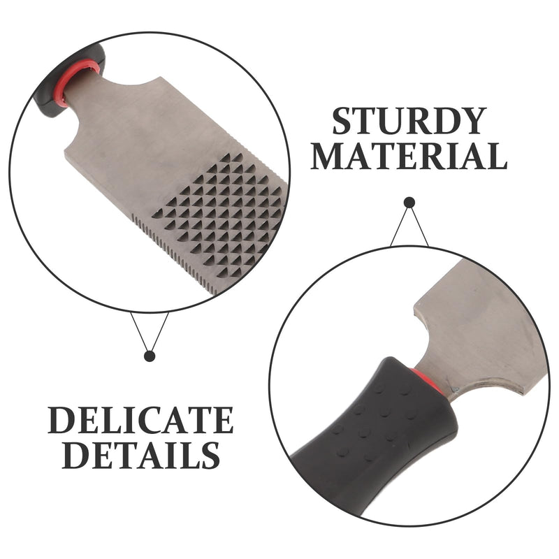 13 Inch Hoof Rasp File Double Sided Coarse Fine Farrier Tool for Horse Goat Cow Donkey Hoof Trimming with Non Slip Handle for Livestock Maintenance