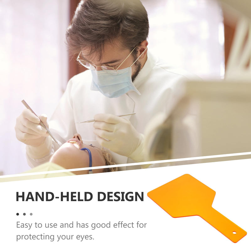 HEALIFTY Dental Light Curing Shield Handheld Eye Protective Plate Board Dental Lab Tools