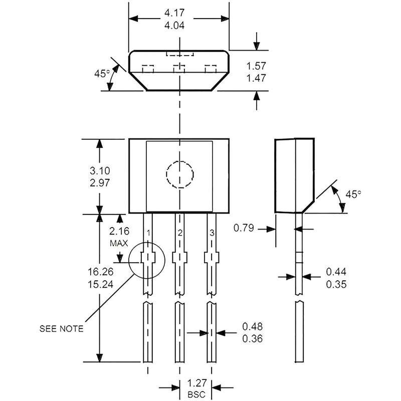 40x Linear Hall Effect Sensors A3144/OH3144/44E/AH3144E TO-92 UA 3 Pins Sensor Element Switch for Electric Vehicle Motor Repair
