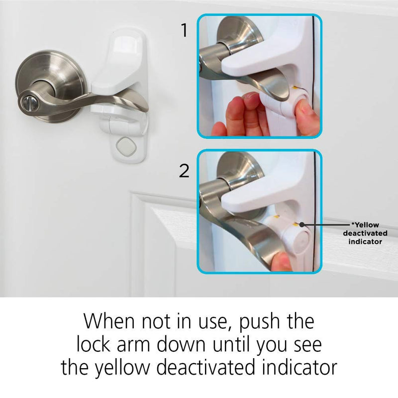 Safety 1st Outsmart Lever Handle Lock, White, 4PK