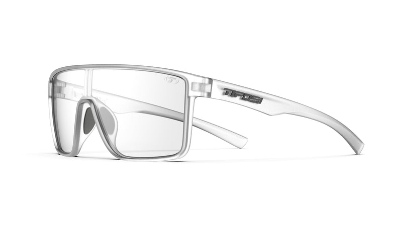 Tifosi Sanctum Sunglasses, Ideal For Cycling, Golf, Hiking, Running, Tennis & Pickleball, Lifestyle Satin Clear (Clear Lens)