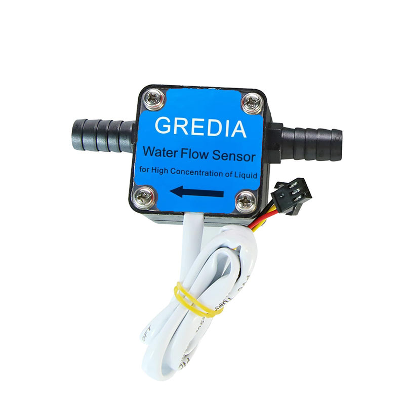 3/8" Oil Flow Sensor High Density Liquid Food-Grade Switch Hall Effect Flowmeter Fluid Meter Gear Counter Connect Hosepipe 5-600L/H for Fuel Gasoline Diesel Milk Detergent Water G3/8" Oil Flow Sensor