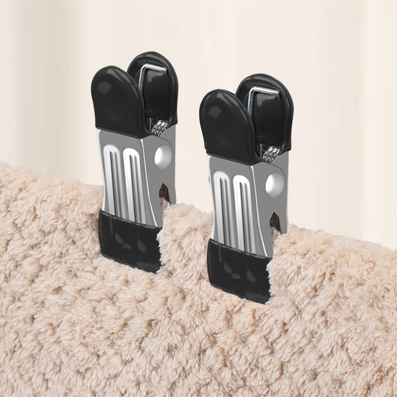 20pcs 2" inch Metal Spring Clamps Spring Clips Clamps Spring Clamps 2 inch Heavy Duty for Household Clips Camping Woodworking Clips (Black, 2 inch) 2inch 20pcs-black