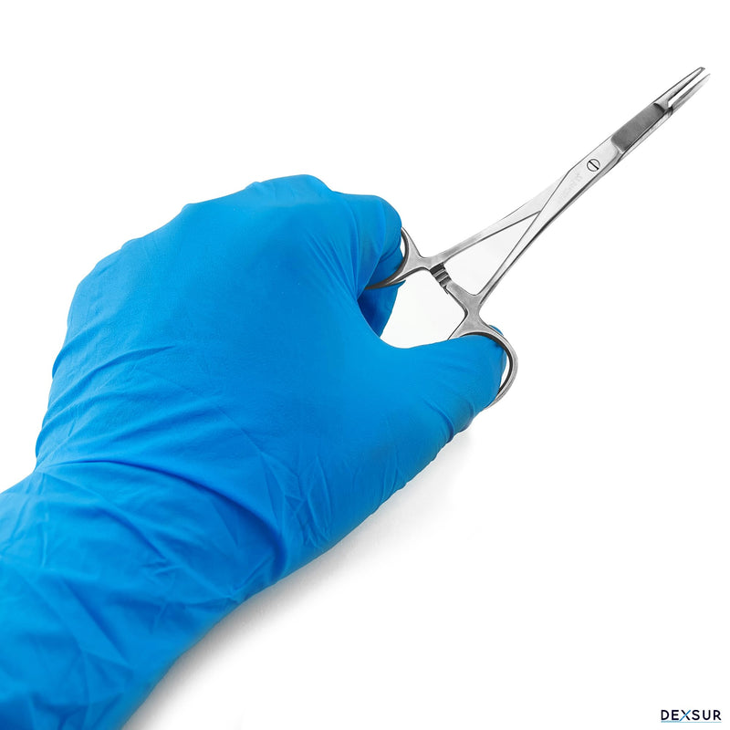 Olsen Hegar Needle Holder – Premium Quality Needle Driver with Scissors Cutting Edges - Multifunction Hemostat with Scissors and Locking Mechanism (Silver, 6.5 Inch) Silver