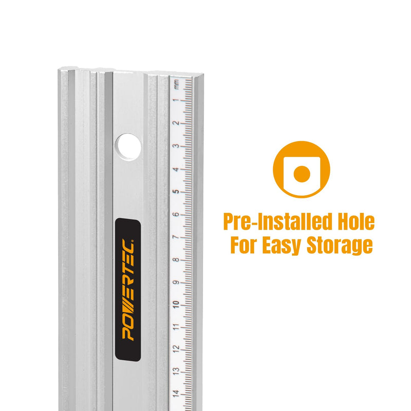 POWERTEC 24 Inch Machinist Aluminum Straight Edges, with .001'' Tolerance for Checking Surface Warp, Marking/Scribing Lines - Used w/Feeler Gauges for Automotive Repairs, Cylinder Head Checks (71227) 24''