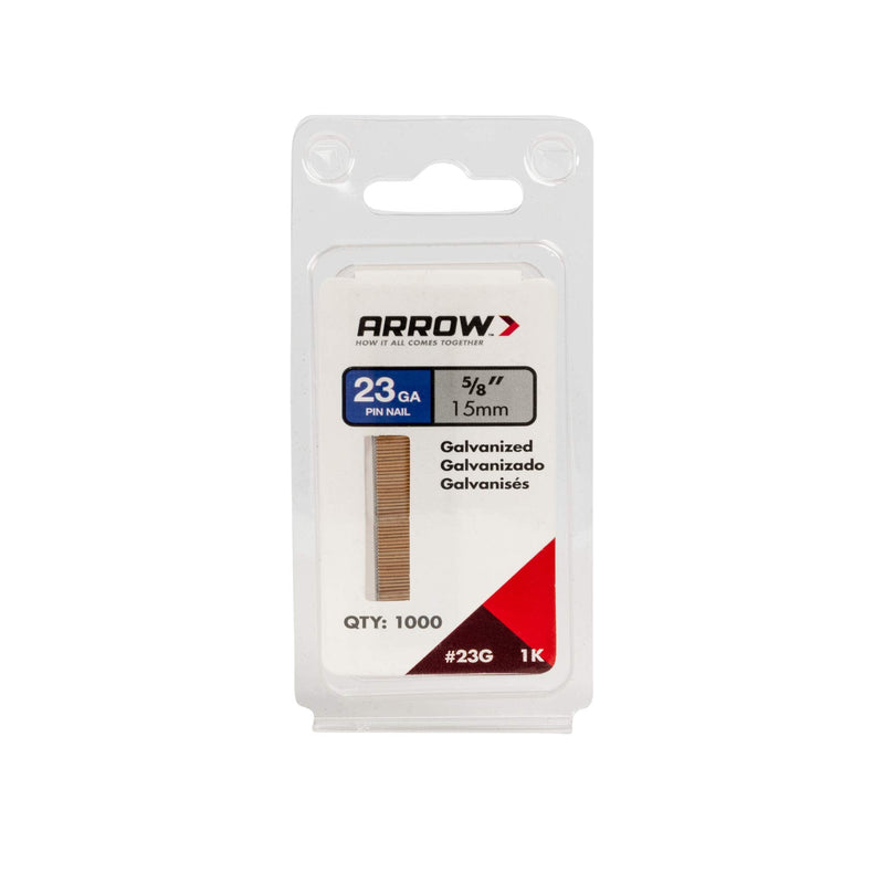 Arrow 23G15-1K Arrow 5/8-Inch Pin Nail, 1000-Pack