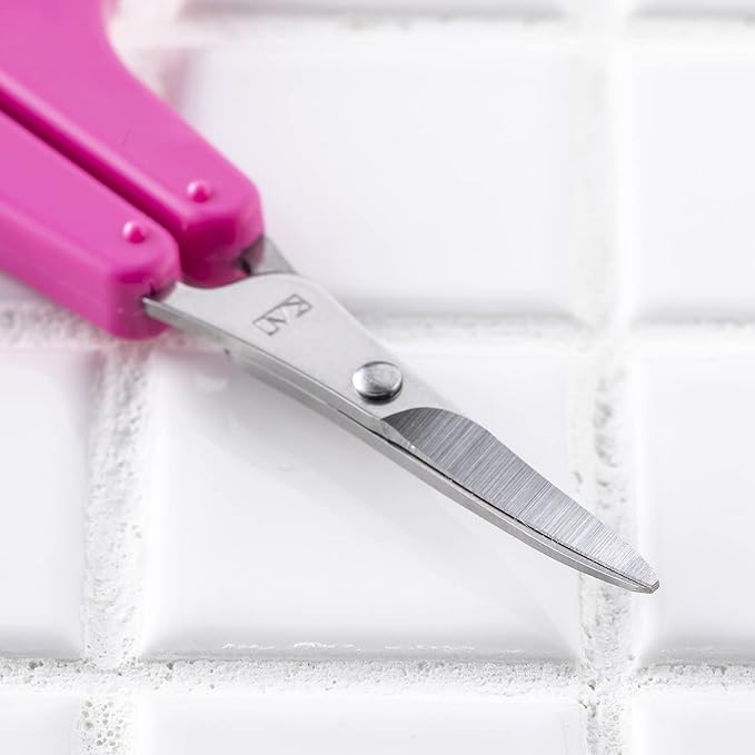 Kai KAI Thin Blade Fashionable Scissors Curved Blade with Cap Pink Eyebrow Scissors KQ3150 - NewNest Australia