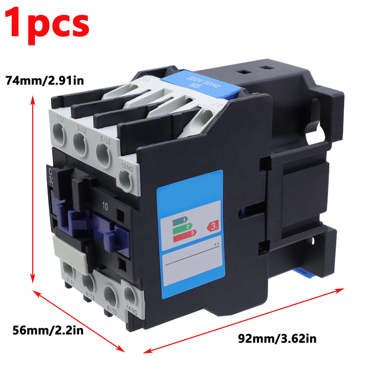 Antrader AC Contactor CJX2-3210 220V 50Hz Coil Motor AC Contactor 3 Poles Normally Open