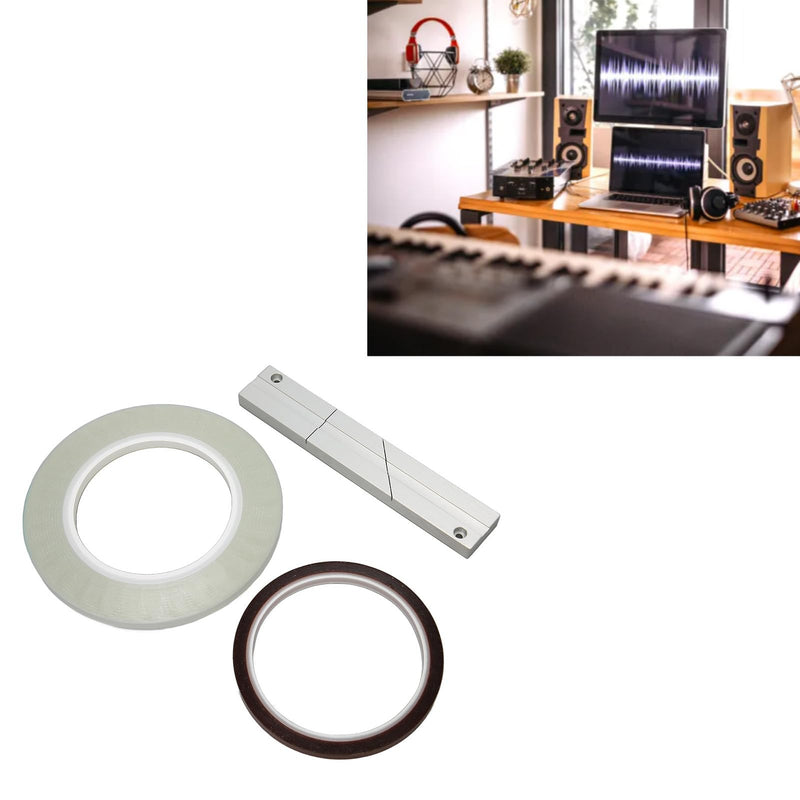 1/4 10 Inch Tape Splicing Set, Professional Tape Splicing Block, Splicing Tape Open Reel Audio Splicing Kit for Revoxsonido 1/4 10 Inch Open Reel to Reel Tape Media
