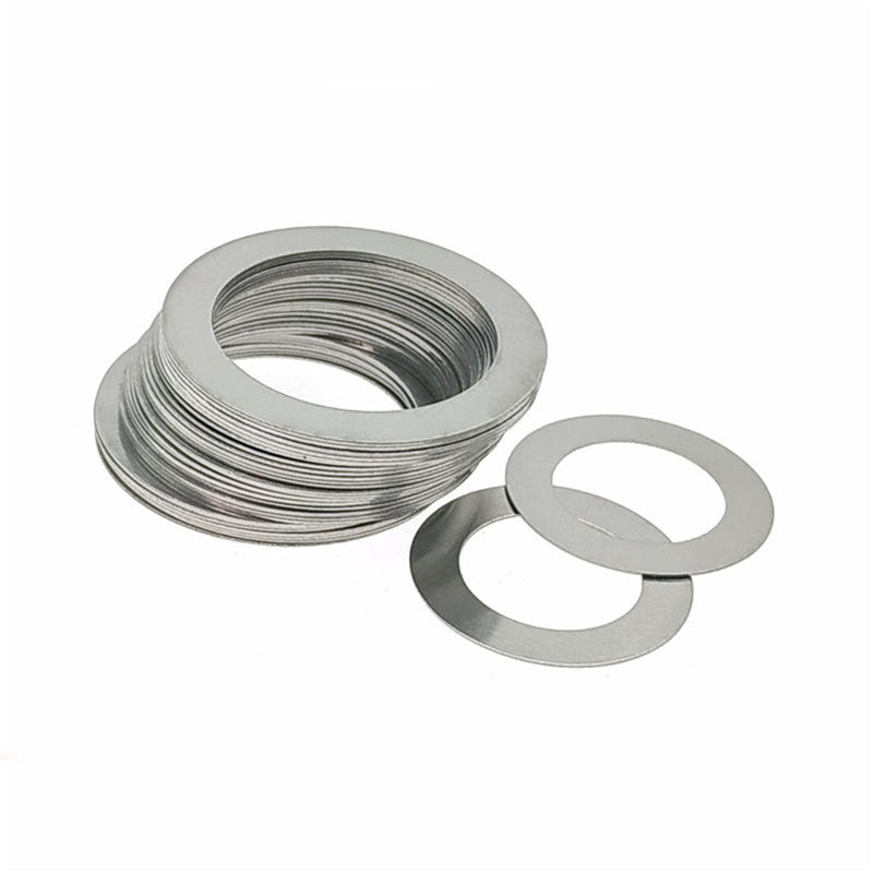 KALESYUJIN-40PCS S:0.1-10pcs/0.2-10pcs/0.3-10pcs/0.5-10pcs DIN988 Metal Shim Washers Stainless Steel Ultrathin Gasket Thin Flat Washer (26 * 37) 26*37