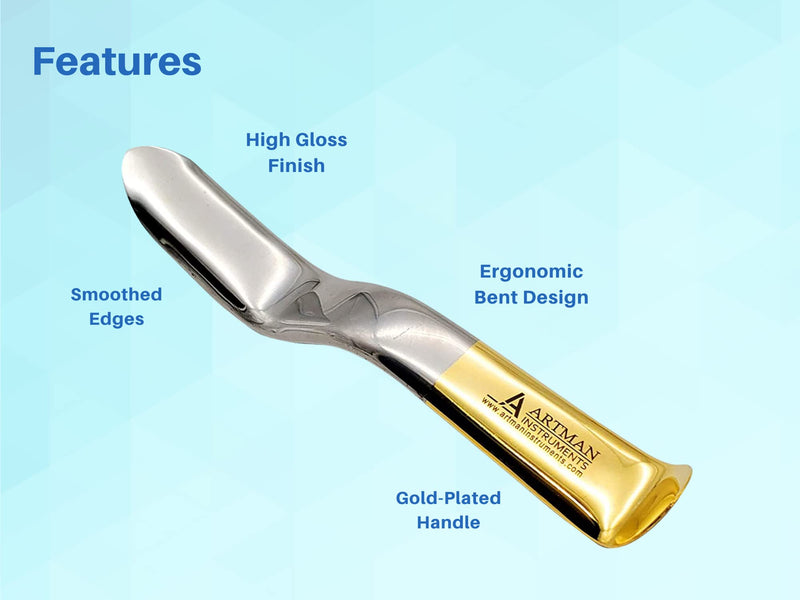 Minnesota Cheek Retractor Gold Plated Surgical Dental Instruments Artman Instruments (1) 1