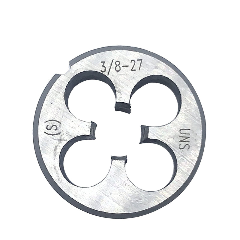 3/8"-27 UNS Tap and Die Set, Machine Thread Tap and Round Thread Die Right Hand(3/8"-27) 3/8-27