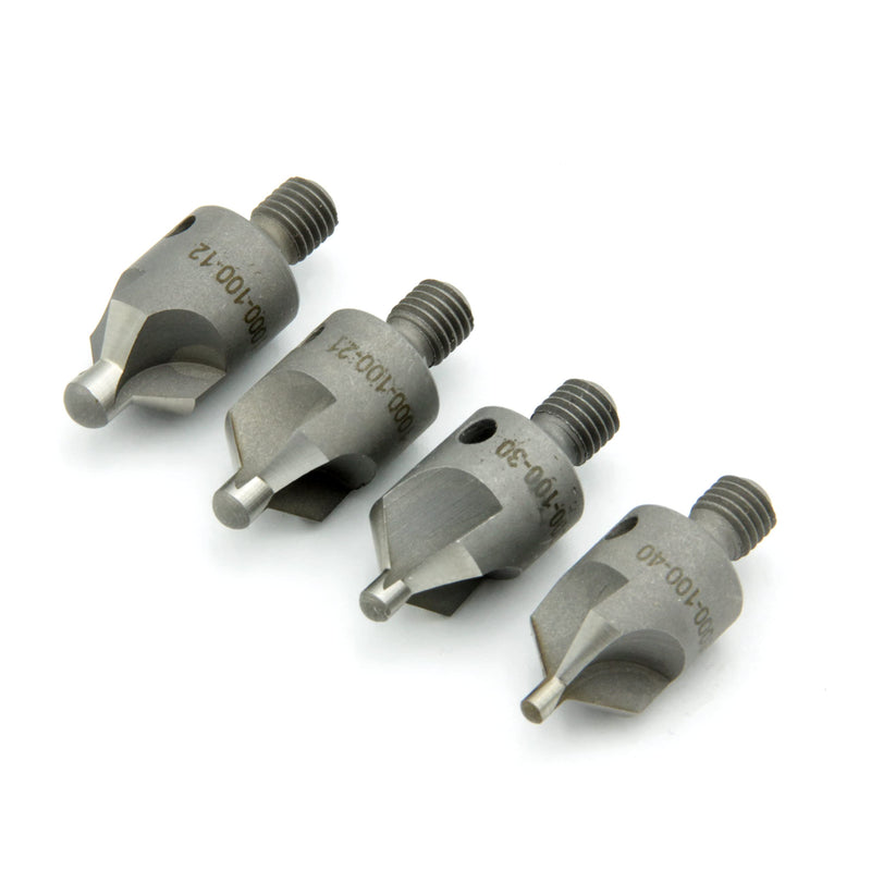 4 Piece 100 Degree Countersink Bit Set, #12, #21, #30, #40 4 Piece 100 Degree Countersink Bit Set, #12, #21, #30, #40